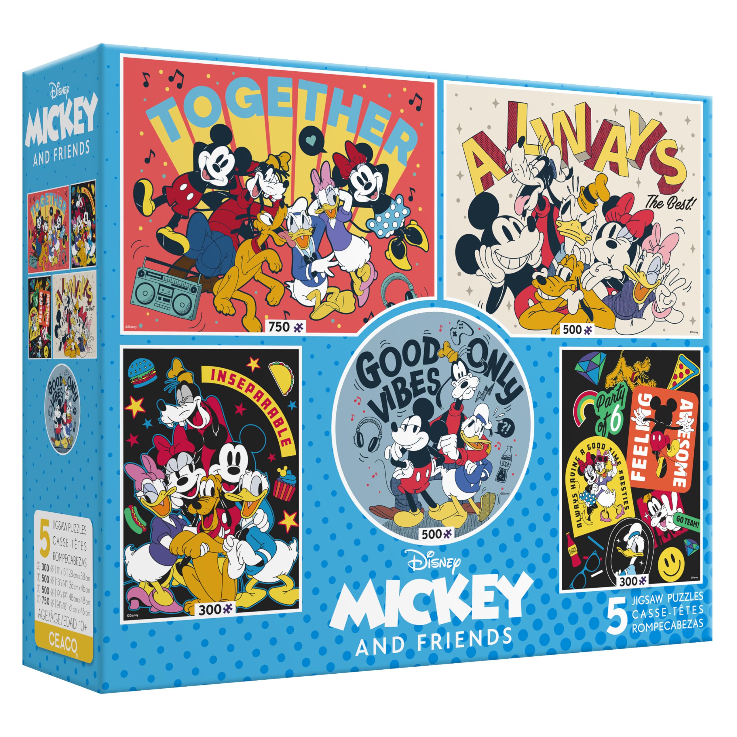 Amazon.com: Ceaco - 5 in 1 Multipack - Disney - Mickey and Friends